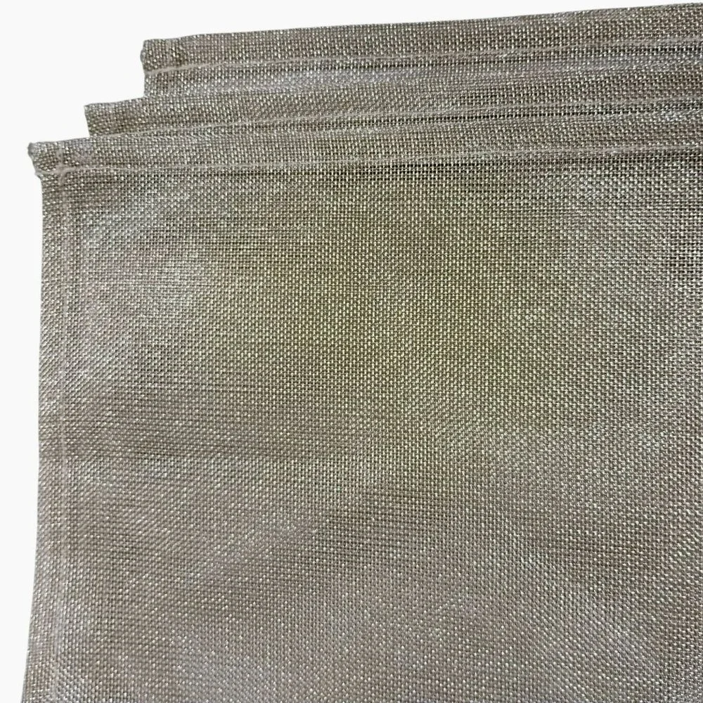 Christian Lacroix Gold Mesh Placemats, Set of 3, 13x19, Metallic Table Linens